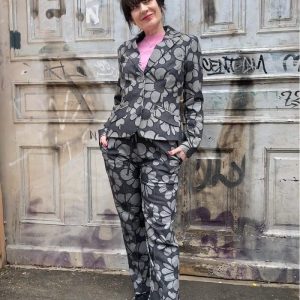 Margot Jakke Gobsmacked sort/grå