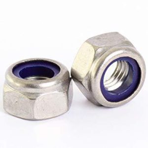 Mutter for bolt til gummiledd 8 mm.