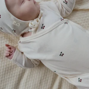 Heldress Baby med Omslag – Øko Jersey | Newborn Onesie GOTS
